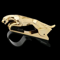 Jaguar Design Mobile Phone Holder For Car Dashboard - Golden