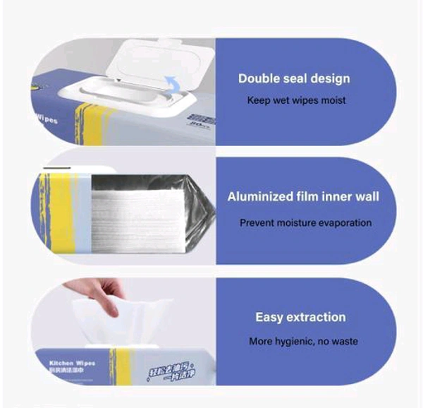 KITCHEN WIPES (1 PKT = 80 WIPES)