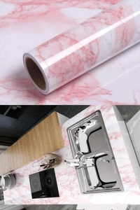 3D SELF ADHESIVE WALLPAPER STICKER - Pink Lace