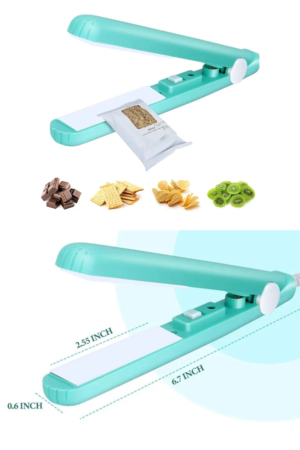 2 In 1 Mini Hair Straightner Cum Plastic Sealer - Pack Of 1