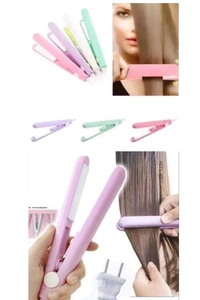 2 In 1 Mini Hair Straightner Cum Plastic Sealer - Pack Of 2