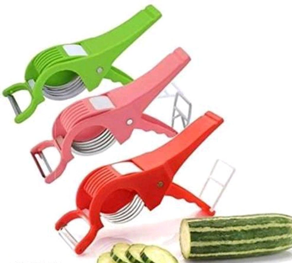 2 In 1 Vegetable Cutter & Fruit Grater & Slicer (Pack Of 3)