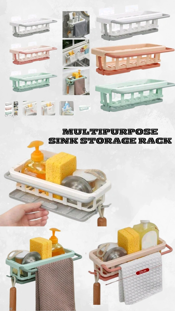 Multipurpose Sink Storage Rack
