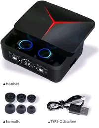 M90 TWS BLUETOOTH WIRELESS EARPHONES - As Shown