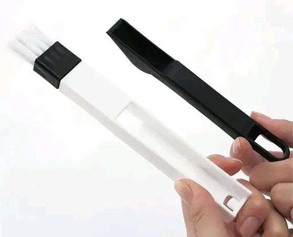 2 In 1 Window Cleaner With Dust Holder Tray  (Pack Of 2) - Black & White