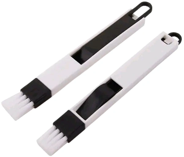 2 In 1 Window Cleaner With Dust Holder Tray  (Pack Of 2) - Black & White