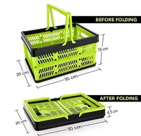 Stackable Grocery Bin Container With Handle - As Shown