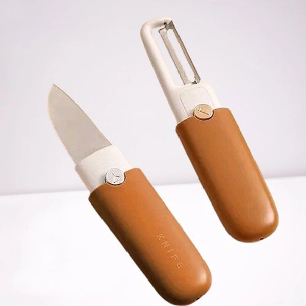 2 In 1 Vegetable Peeler Knife - Same As Shown