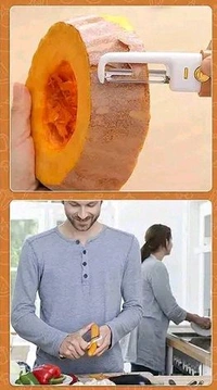 2 In 1 Vegetable Peeler Knife - Same As Shown
