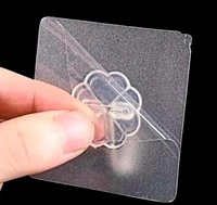 Self Adhesive Transparent Wall Hooks - TRANSPARENT, PACK OF 20
