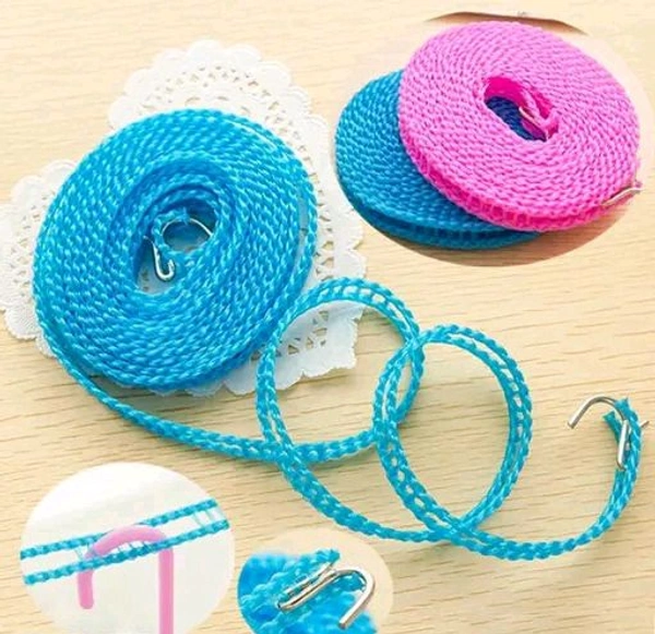 Clothes Line Rope 5 Meter - PACK OF 1, RANDOM COLOR AS SHOWN