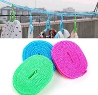 Clothes Line Rope 5 Meter - PACK OF 1, RANDOM COLOR AS SHOWN