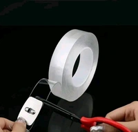 Multipurpose Double Sided Reusable Washable Nano Ivory Tape - TRANSPARENT