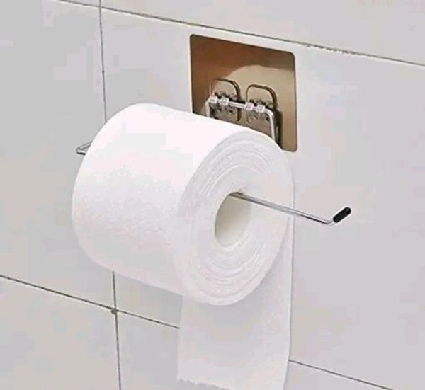 Multipurpose Toilet Paper Tissue Roll Holder - Stainless Steel, PACK OF 1
