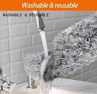 Bendable Washable Extendable Fan Cleaning Duster - As Shown