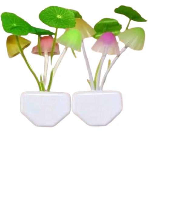 Mushroom Shape Magic Night Light Lamp (Pack of 2) - 7 Color Led, PACK OF 2