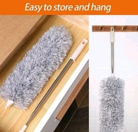Bendable & Extendable Fan Microfiber Feather Duster - Gray