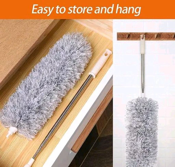 Bendable & Extendable Fan Microfiber Feather Duster - Gray