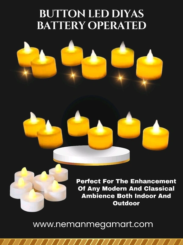 Smokeless Flameless Diyas - PACK OF 6