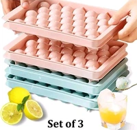 37 Round Shape Silicone Ice Cube Mould Tray - PACK OF 1