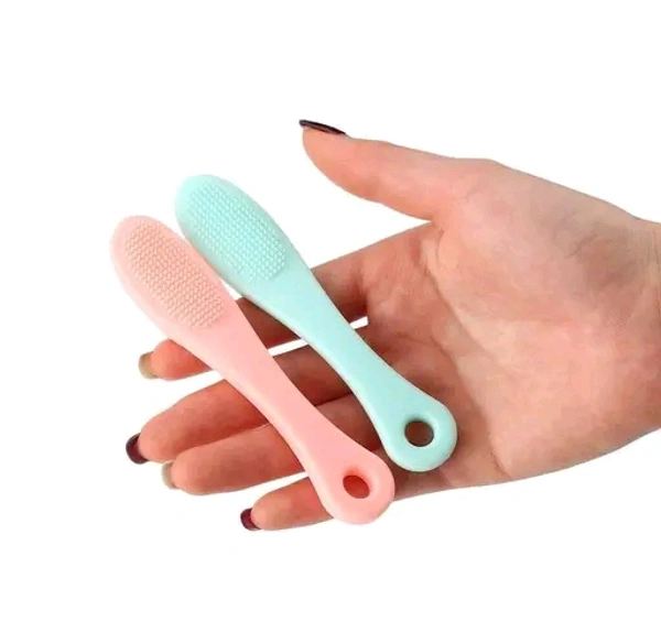 Silicone Facial Cleansing Brushes (Pack of 2) - Multicolor