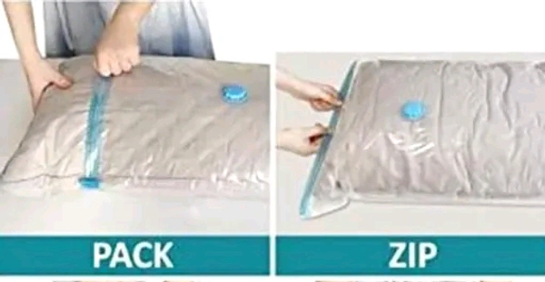 Reusable Vaccum Storage Bags With Pump - Pack Of 5
