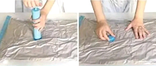 Reusable Vaccum Storage Bags With Pump - Pack Of 5