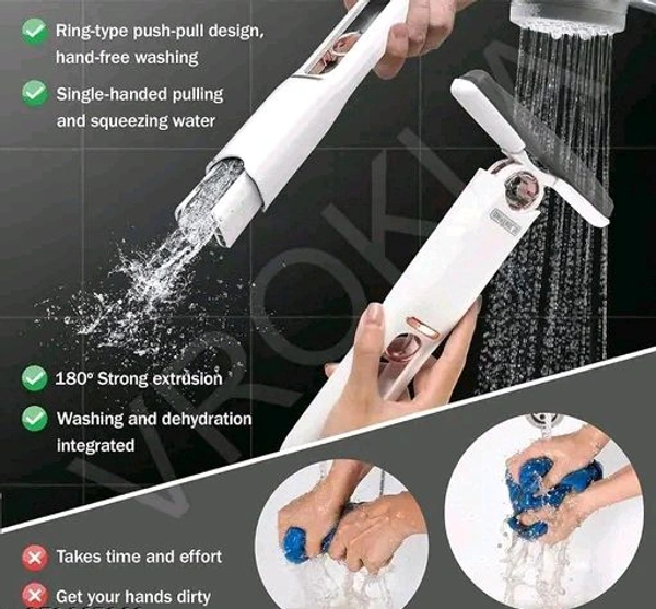 Portable Mini Sponge Squeeze Mop