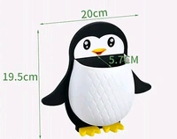 Wall Mount Penguin Toothbrush Holder Multipurpose Cup - PACK OF 2