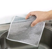 Pack Of 5 Multipurpose Non Scratch Wire Dish Cloth Rag - PACK OF 5