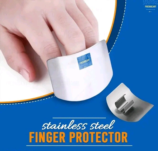 Stainless Steel Finger Protector Hand Guard (Pack Of 2) - PACK OF 2