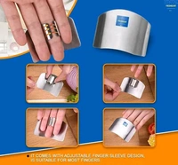 Stainless Steel Finger Protector Hand Guard (Pack Of 2) - PACK OF 2
