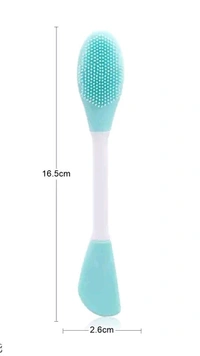 3 In 1 Silicone Facial Cleansing Brush (Pack Of 2) - Multicolored, PACK OF 1