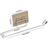 Multipurpose Toilet Paper Tissue Roll Holder - Stainless Steel, PACK OF 2