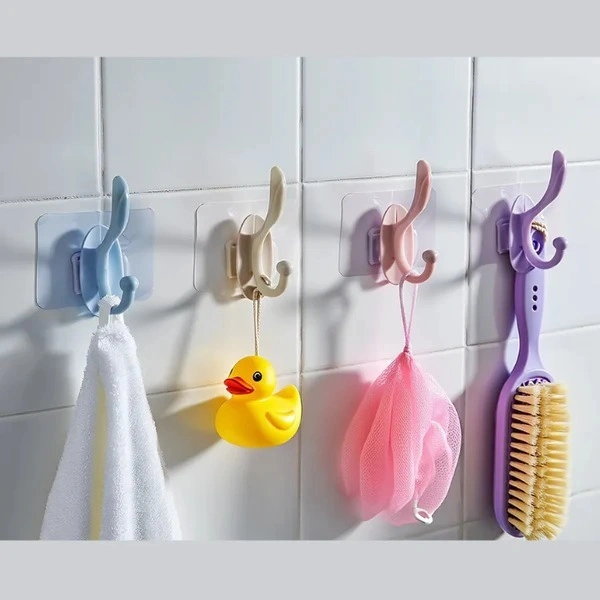Premium Sticker Towel Hook | Self-Adhesive Wall Holder for Bathroom & Kitchen
