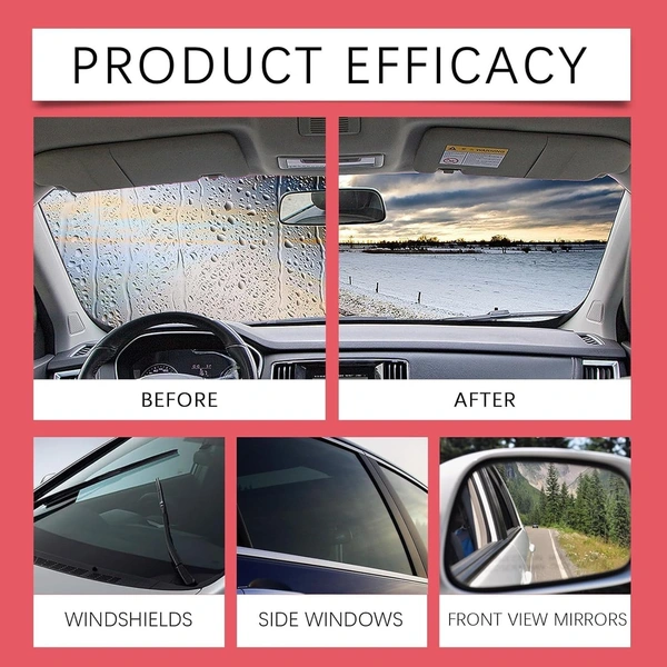 Automotive Oil Film Cleaning Brush – 2-in-1 Car Glass Cleaner & Windshield Oil Film Remover