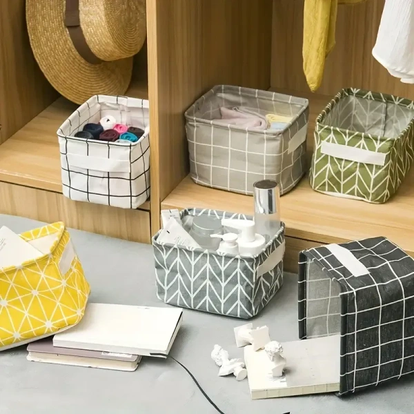 Canvas Desktop Storage Organiser ( 1 PC )