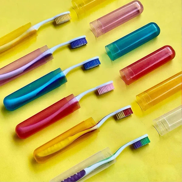 (Pack Of 3) PLASTIC TOOTHBRUSH COVER CASE