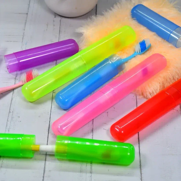 (Pack Of 3) PLASTIC TOOTHBRUSH COVER CASE