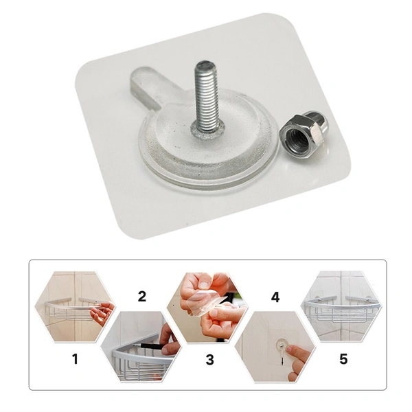 (Pack Of 5) Adhesive Screw Wall Hook
