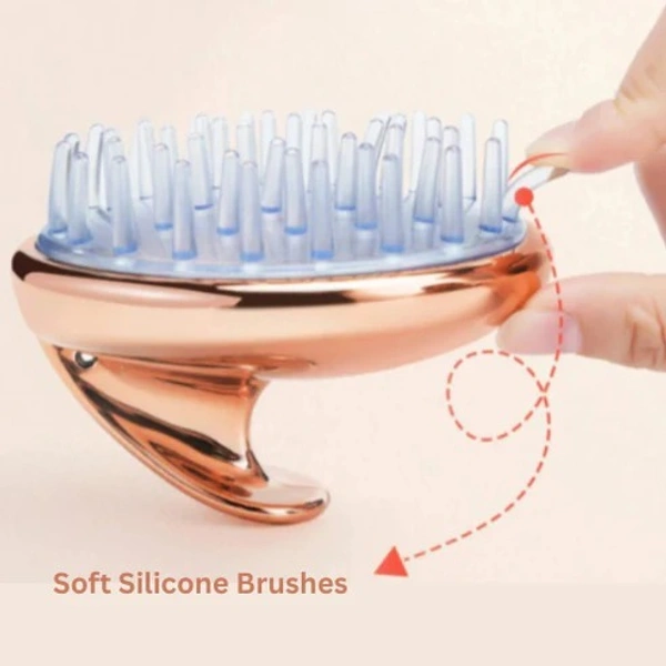 Scalp Massager & Dandruff Cleaning Brush – Soft Silicone Hair Scrubber for Deep Cleaning & Itch Relief (Random Color)