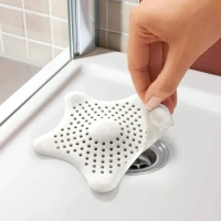 STAR SHAPE SUCTION CUP SINK DRAINER (MIX COLOR)