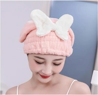 Super Absorbent Hair Towel Wrap for Wet Hair, Quick Dry Head Wrap with Bow-Knot Shower, Microfiber Hair Towel Wrap for Women (Random Color)