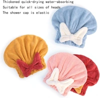 Super Absorbent Hair Towel Wrap for Wet Hair, Quick Dry Head Wrap with Bow-Knot Shower, Microfiber Hair Towel Wrap for Women (Random Color)