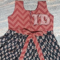 1011/ajrakh Frock - 3yr