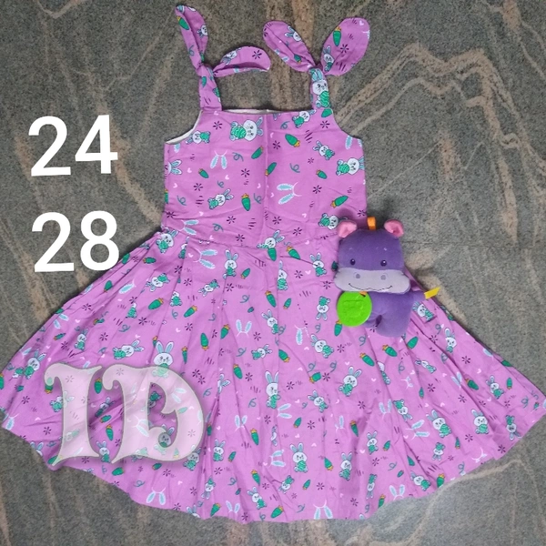 1021/export Cotton Bunny Frock - 6yr