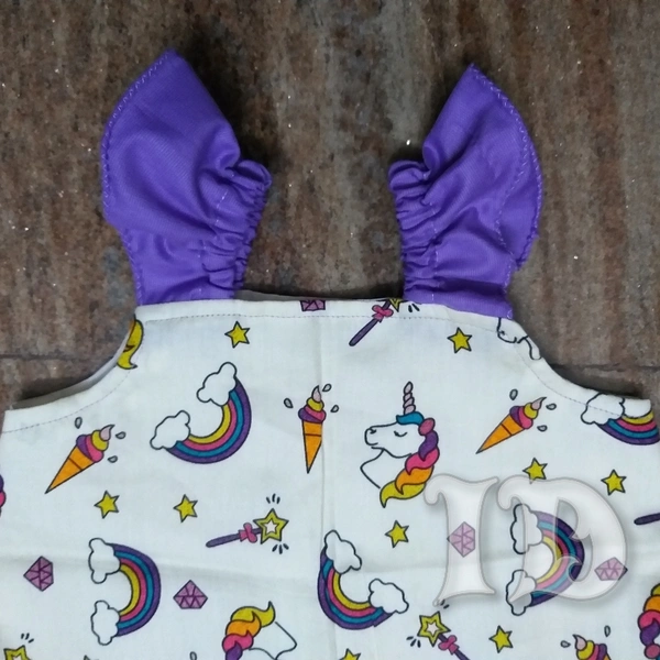 1030/ Glace Cotton Aline Frock - 1yr