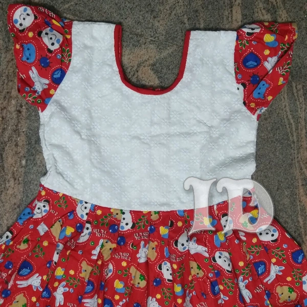 1044/export Poplin Frock With Hakoba - 6yr