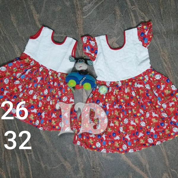1044/export Poplin Frock With Hakoba - 6yr