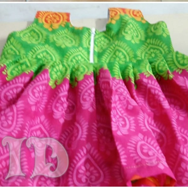 1059/multi Soft Cotton Frock - 9m
